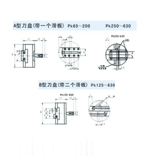 PK系列車(chē)端面刀盤(pán)